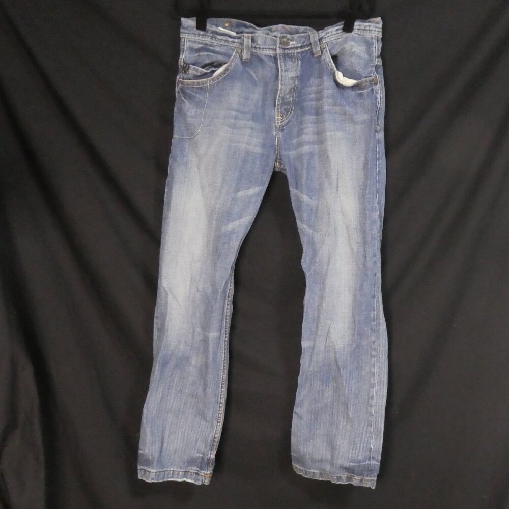 LEE COOPER - Premium Denim | size 36 | Classic Straight Leg Cotton Blue Jeans